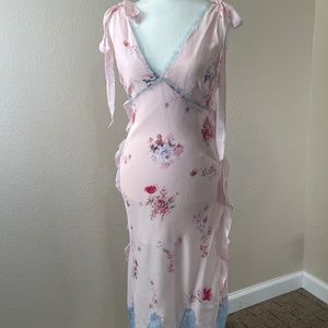 PINKO Italy Sleeveless Floral Slip Dress